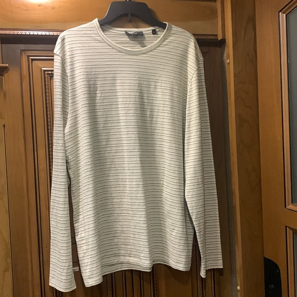 NWOT Vince Slub Stripe Long Sleeve Crew T-Shirt Size Large - Picture 3 of 8